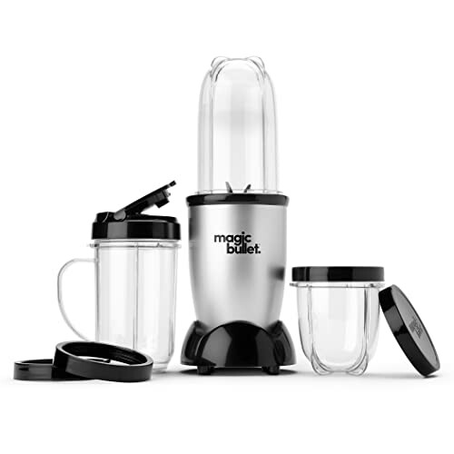 Magic Bullet blender with cups and lids