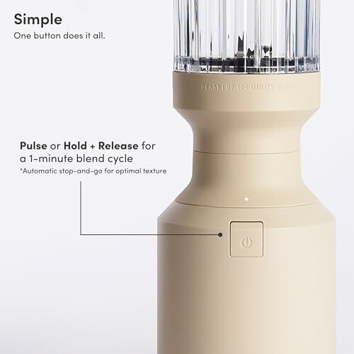 Modern blender with a one-button functionality.